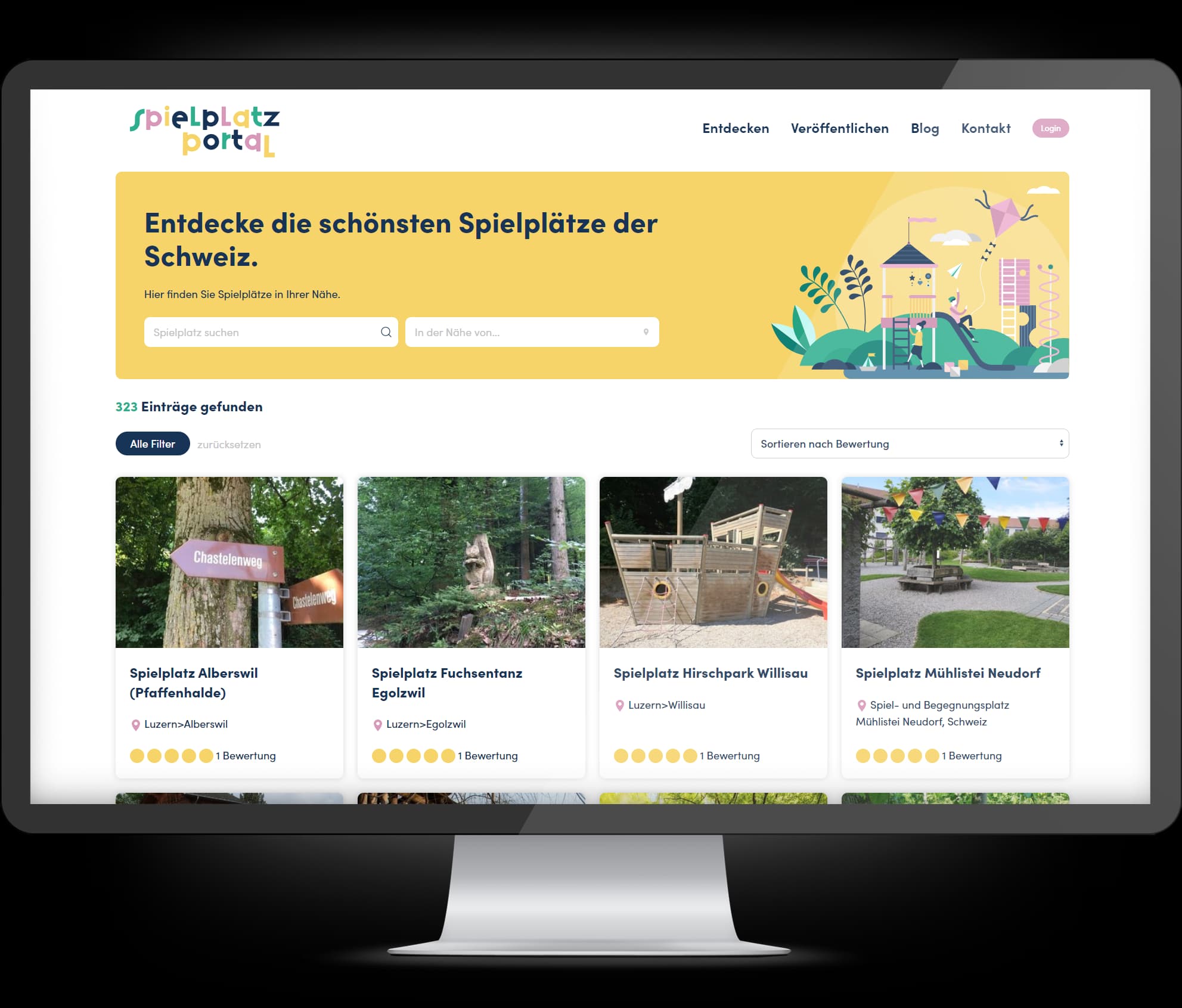 Spielplatz-Webportal